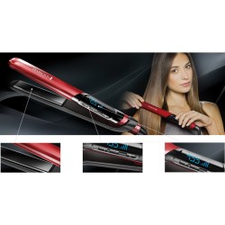 Remington Remington S9600 Piastra per capelli Caldo Display lcd Filo 3 m Rosso