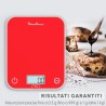MOULINEX Moulinex BN50U3 Bilancia da cucina elettronica Superficie piana Rettangolo Rosso