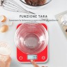 MOULINEX Moulinex BN50U3 Bilancia da cucina elettronica Superficie piana Rettangolo Rosso