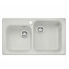 BLANCO Blanco 1515176 NOVA 8 Lavello 86x50 2 vasche senza Gocciolatoio colore Grigio seta