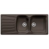 BLANCO Blanco NOVA 8 S Nova Lavello incasso cm. 116 x 50 silgranit - caffè - Gocciolatoio reversibile