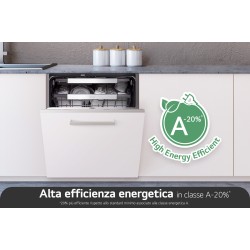 LG LG QuadWash DB597TXS Lavastoviglie da incasso a Scomparsa totale 14 Coperti 3 Cestelli Inverter Vapore Wi-Fi Classe A -20%