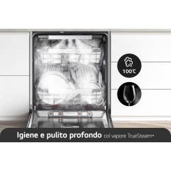 LG LG QuadWash DB597TXS Lavastoviglie da incasso a Scomparsa totale 14 Coperti 3 Cestelli Inverter Vapore Wi-Fi Classe A -20%