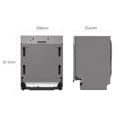 LG LG QuadWash DB597TXS Lavastoviglie da incasso a Scomparsa totale 14 Coperti 3 Cestelli Inverter Vapore Wi-Fi Classe A -20%