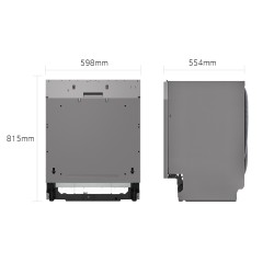 LG LG QuadWash DB365TXS Lavastoviglie da incasso a Scomparsa totale 14 coperti 3 cestelli Vapore Wi-Fi Classe B