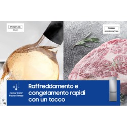 Samsung Samsung RB38C675CS9 Frigorifero Combinato Capacità 390L EcoFlex AI Energy Mode 2 metri Classe C